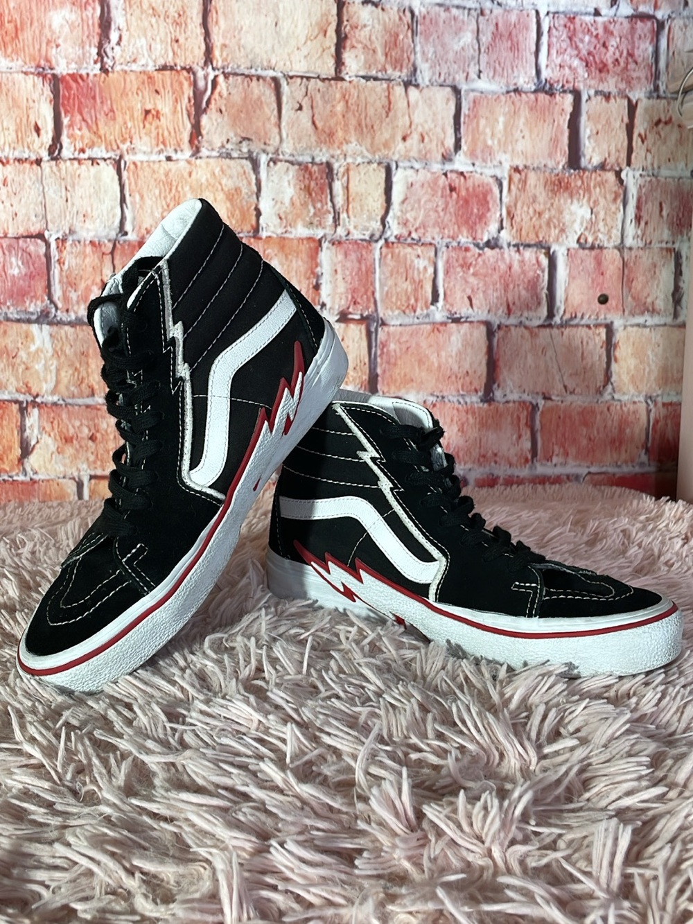 Vans Black and White High-Top Sneakers